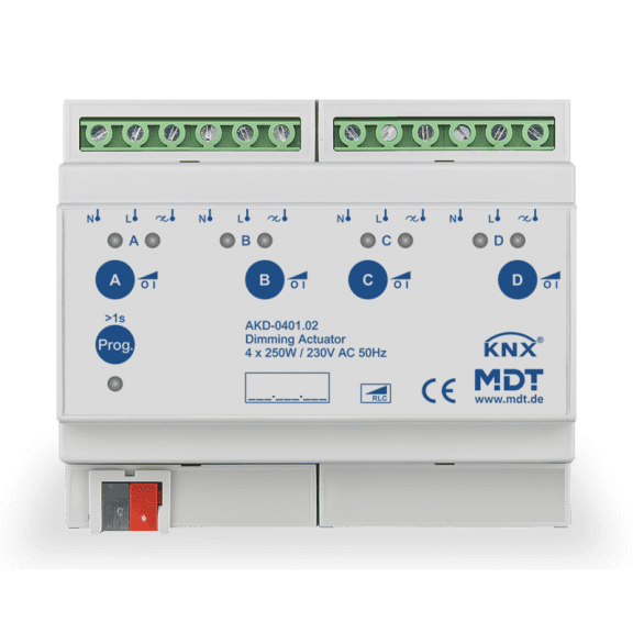 4 Channel Dimming Actuators AKD 0401.02